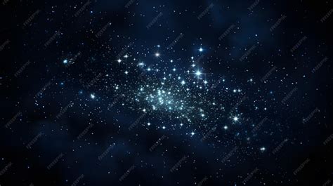 Estrellas alineadas en cielo nocturno