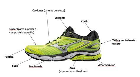Partes de una zapatilla de baloncesto
