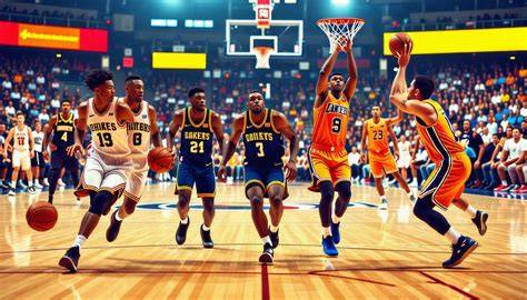 Equipo de baloncesto motivándose antes del partido