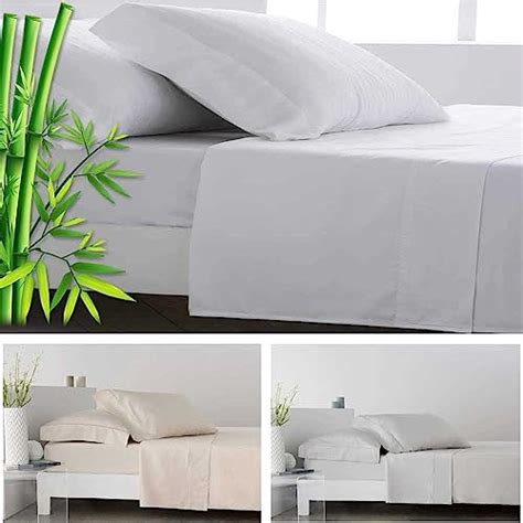 Juego de sábanas de bambú sobre cama