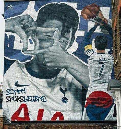 Mural de Son Heung-min en Tottenham High Road
