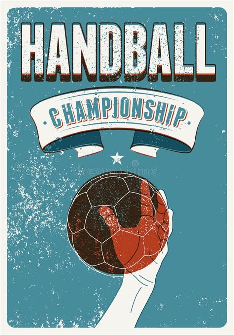 afiche campeonato balonmano con jugadora