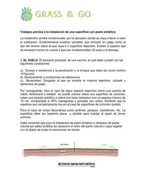 Preparación de base para cancha de pasto