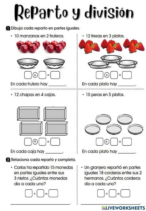 Reparto de plátanos para explicar divisiones