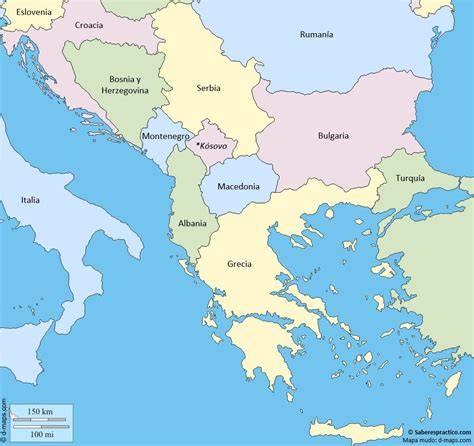 Mapa histórico de Kosovo y los Balcanes