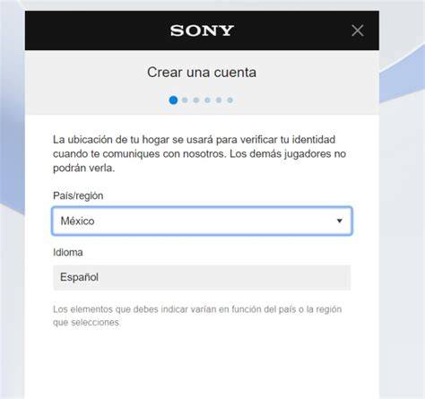 crear cuenta PlayStation paso a paso