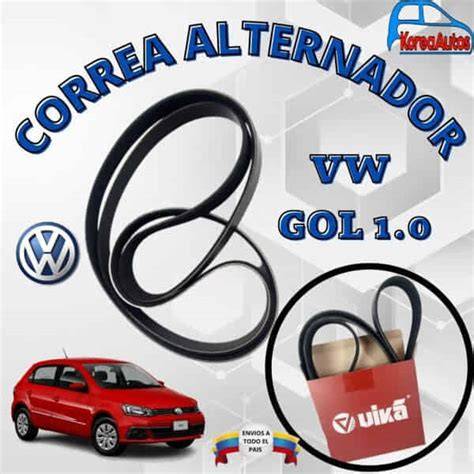 Ubicación del alternador y correa Volkswagen Gol
