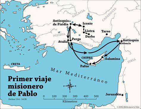 Mapa de viajes de Los del Sur