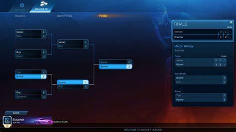 Colores de títulos de torneos Rocket League