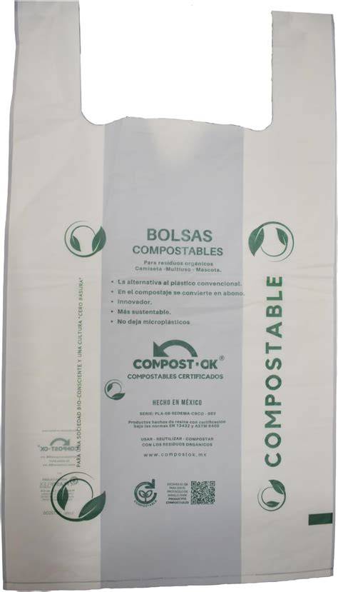 bolsas camiseta biodegradables compostables