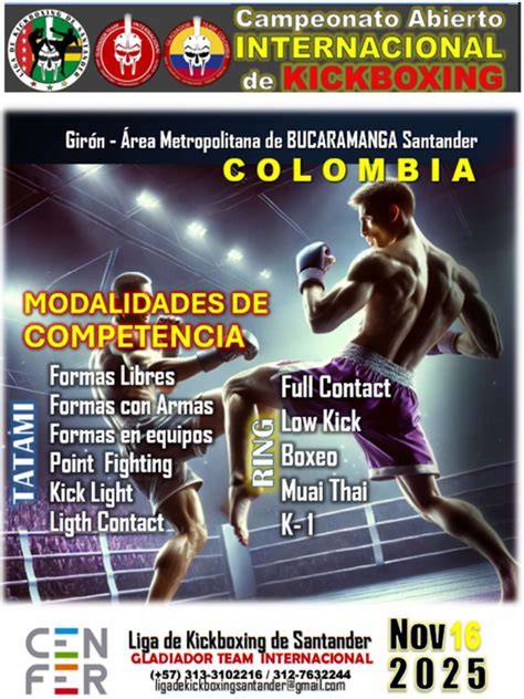 Combate internacional de kickboxing categoría 70 kg