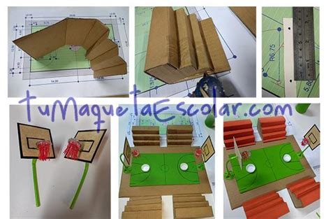 Cancha deportiva con materiales reciclados