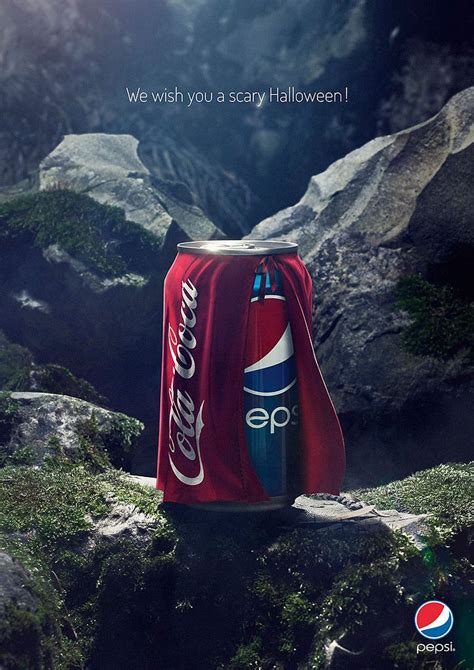Campaña Halloween Pepsi Coca-Cola lata capa roja