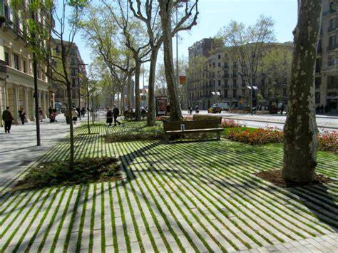Paseo de Sant Joan Barcelona jardines