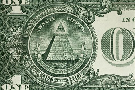 Gran Sello de Estados Unidos y billete dólar