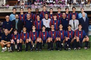 Once juvenil del FC Barcelona en La Masia