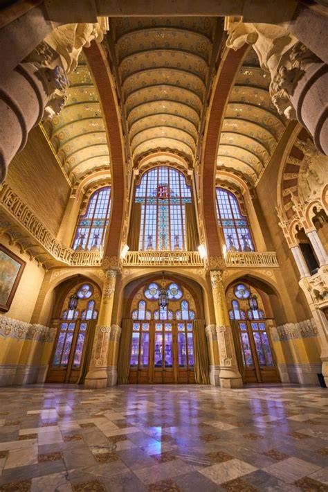 Sala hipóstila del Recinto Modernista de Sant Pau