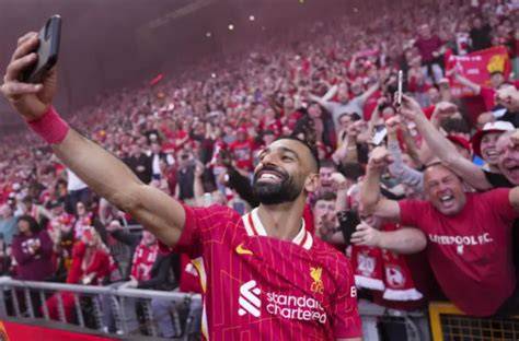 Celebración del Liverpool en Anfield