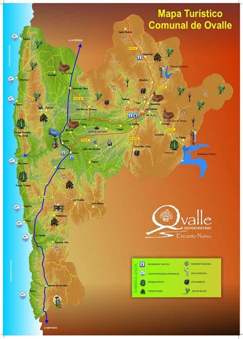 Mapa de alojamientos en Ovalle
