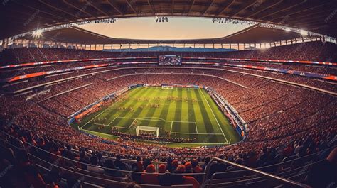 Cancha de fútbol vista verticalmente desde las gradas