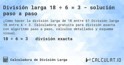 Algoritmo de división larga paso a paso