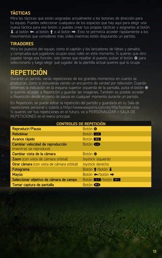 Menú de pausa de FIFA 17