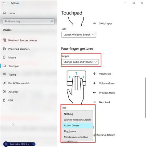 Gestos con dos dedos en panel táctil Chromebook