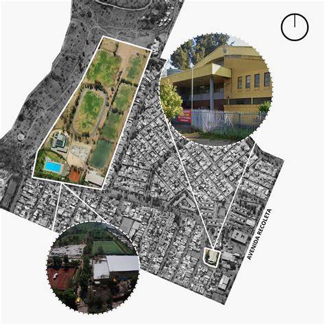 Mapa de Las 7 Canchas y Gimnasio Municipal