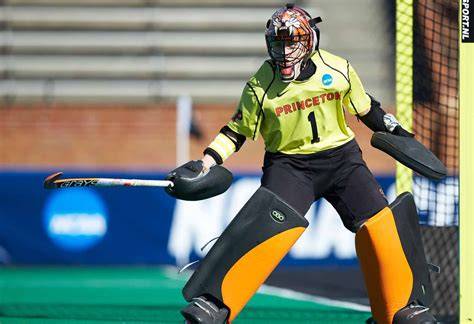 Postura básica del arquero de hockey