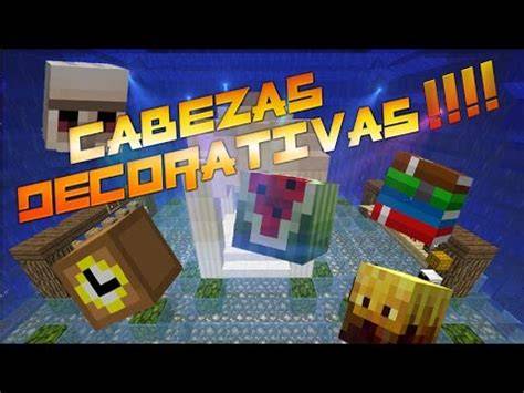 catálogo de cabezas decorativas Minecraft