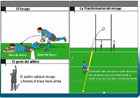 Jugador apoyando balón para ensayo rugby
