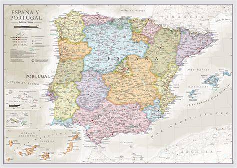 Mapa biogeográfico de España y Portugal