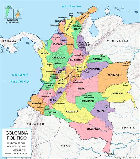 Mapa futbolístico de Colombia y Sudamérica