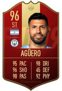 carta TOTW 45 Sergio Agüero FIFA 19