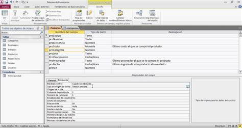Formulario Access con cuadro combinado