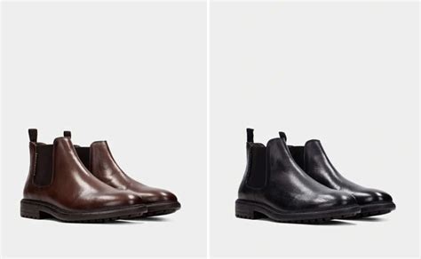 Botas Chelsea masculinas negras y marrones