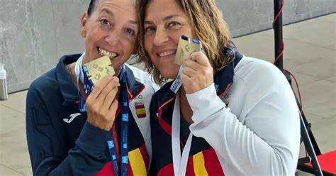 Elsa Gracia e Hilde Orfila natación artística
