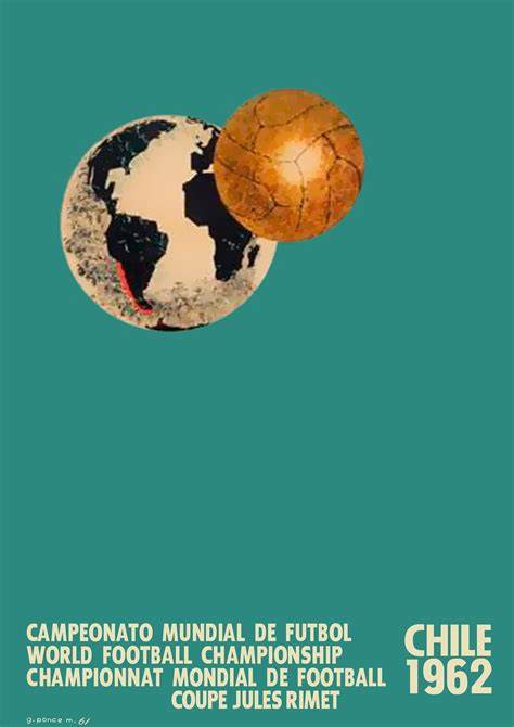 Afiche oficial Copa del Mundo Chile 1962