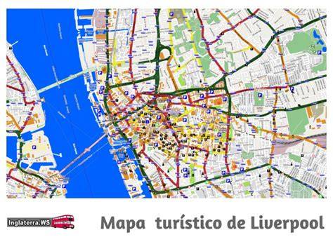 Mapa de Liverpool y Manchester