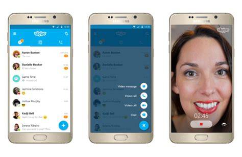 Interfaz de Skype para Empresas realizando una llamada