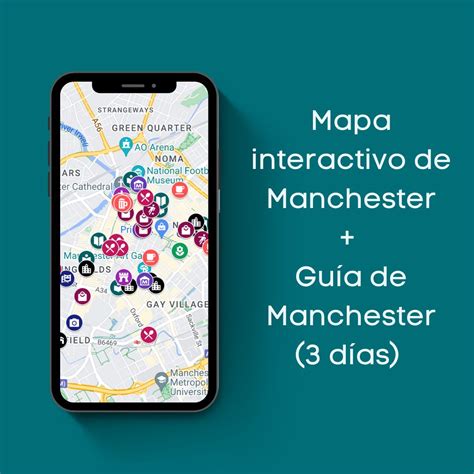 Mapa de Manchester con Manchester Arena y Old Trafford