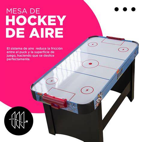 flujo de aire bajo mesa de hockey