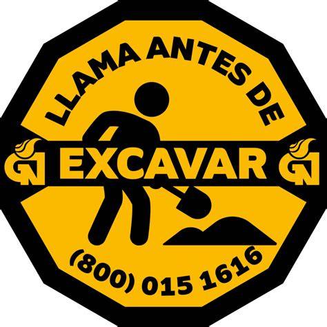 Señal Llama Antes de Excavar redes gas