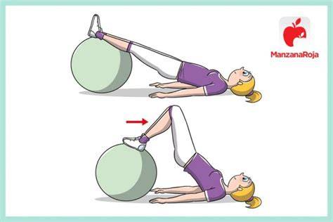Press leg con fitball y músculos trabajados