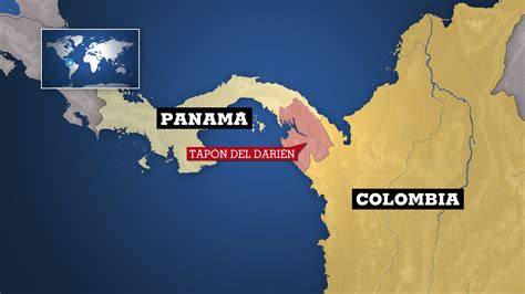 Tapón del Darién entre Colombia y Panamá