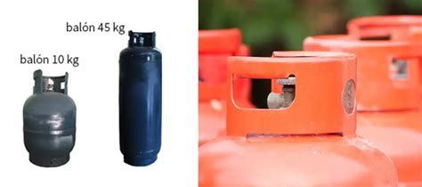 Medidas comparativas de balones de gas doméstico