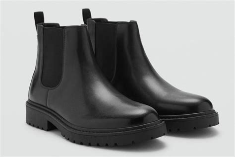 Botines Chelsea impermeables de cuero