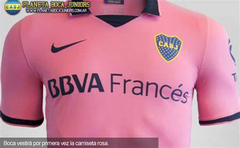 camiseta rosada de Boca Juniors