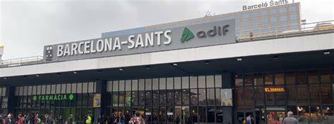 Fachada de la estación Barcelona Sants