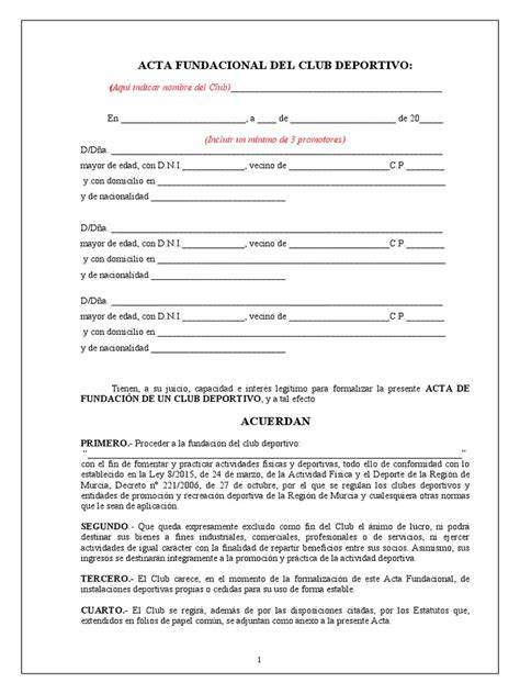 Acta fundacional del Madrid Foot-Ball Club